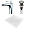 thumbnail image 1 of American Imaginations 21.5-in. W 1 Hole Ceramic Top Set In White Color - Overflow Drain Incl. AI-29990, 1 of 9
