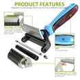 thumbnail image 3 of 2 in 1 Professional Grooming Rake for Cats & Dogs-Dematting Comb for Easy Mats & Tangles Removing,Hair Removal Cleaner for Pets(Blue), 3 of 7
