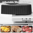 thumbnail image 3 of CUSIMAX Dual-Blade Electric Meat Slicer,8.7" Removable Blades,Adjustable Thickness, Detachable, for Meat, Cheese, Bread, 3 of 5