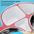 thumbnail image 3 of Xingzhi Stainless Steel Kids Tableware Set Spoon Fork Cartoon Car Shape Compartment Design Baby Bowl for Kitchen Pink Fork, 3 of 4