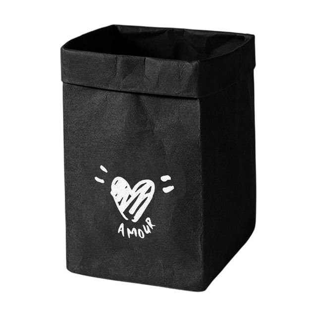 Ohufall Washable Thickened Kraft Paper Bag Waterproof Storage for Kitchen Refrigerator Green Plants Pot Home Decor