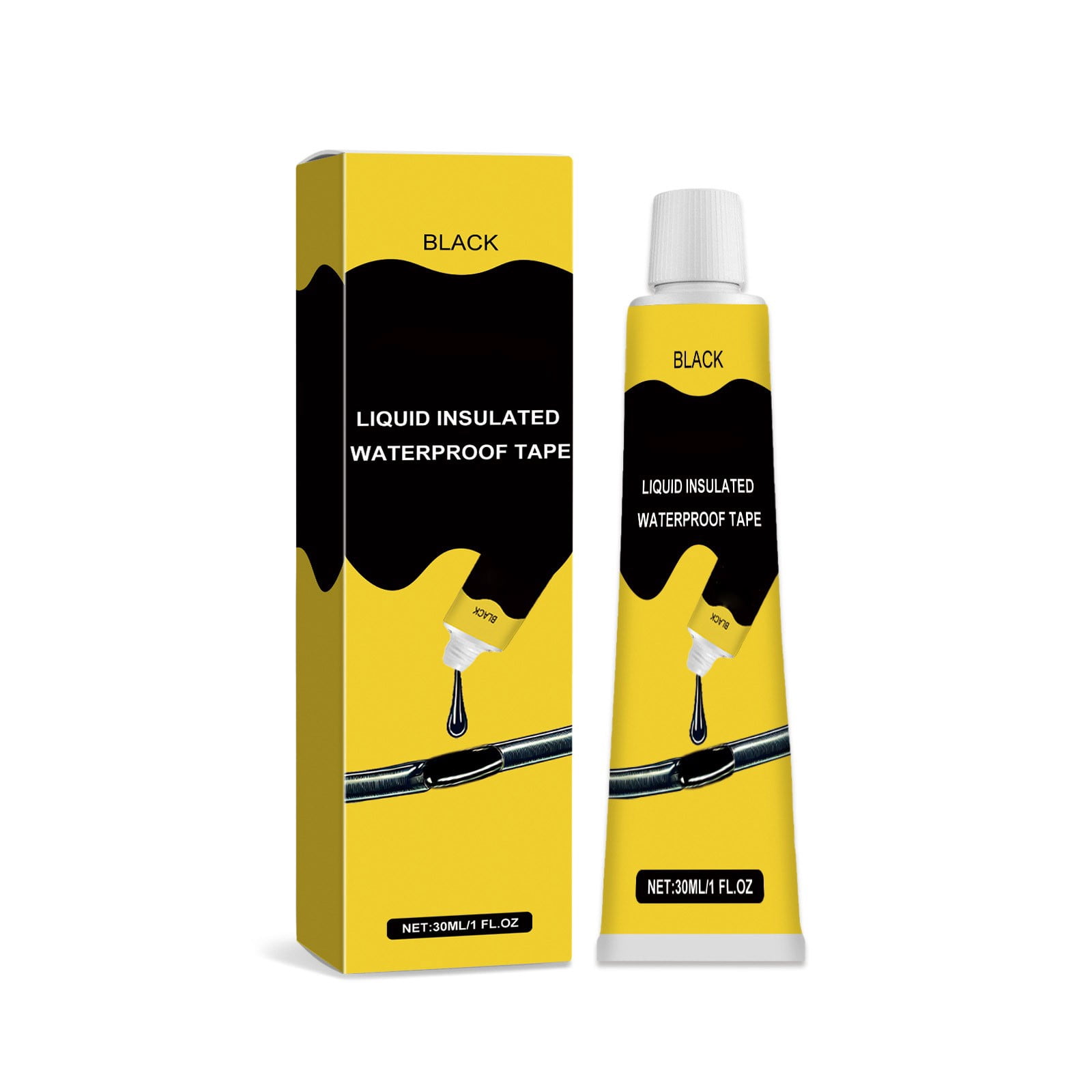 Boovnll Trousse d'Outils, Colle Liquide d'Étanchéité Isolante Étanche pour Réparation de Fuites, Type de Protection Environnementale, Colle de Réparation Isolante Multifonctionnelle 30 ml, Ensemble d'Outils, Essentiels pour la Maison