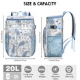 thumbnail image 3 of Retro Insulated Cooler Backpack - 20L Soft Cooler Bag, Tribal Patterns for Beach & Picnic, 3 of 6