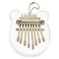 thumbnail image 1 of Instrument de Musique en Forme d'Ours Kalimba Clair 8 Touches Piano à Pouce, 1 of 8