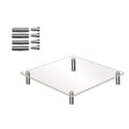 thumbnail image 2 of Cqxid Baking trays & trays Under $5 Clear Acrylic Cake Display Stand Square Metal Support Shelf, 2 of 5