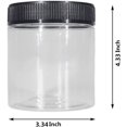 thumbnail image 5 of EcoNesxp 16 oz clear plastic jars with lids, airtight containers for honey and jam 16 oz clear plastic jars with lids, set, 5 of 5