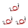 thumbnail image 2 of Dalazy Adjustable Luggage Strap - Durable And Secure For All Travel Needs Reliable Elastic Straps With Hook Reflective red 120cm 3Set, 2 of 6