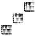 thumbnail image 4 of Transemion 36 Pcs Jauges d'Oreille Kit d'Étirement Rallonges 14G-00G Bouchons Noir 36 Pcs 3Ensemble, 4 of 6