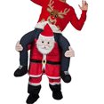 thumbnail image 2 of Santa Claus Carry Mascot Costume Ride On Me Christmas Costume, 2 of 3