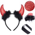 thumbnail image 4 of Devil Horn Headband Halloween Costume Accessory, 4 of 5