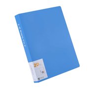 Clearance on Sale 12.17x9.96IN File Folders Ring Binder Binder Cover Clean Transparent Soft PVC, Round Ring Office Supplies, Binder for Schools, Document and Contract Folder - Blue
