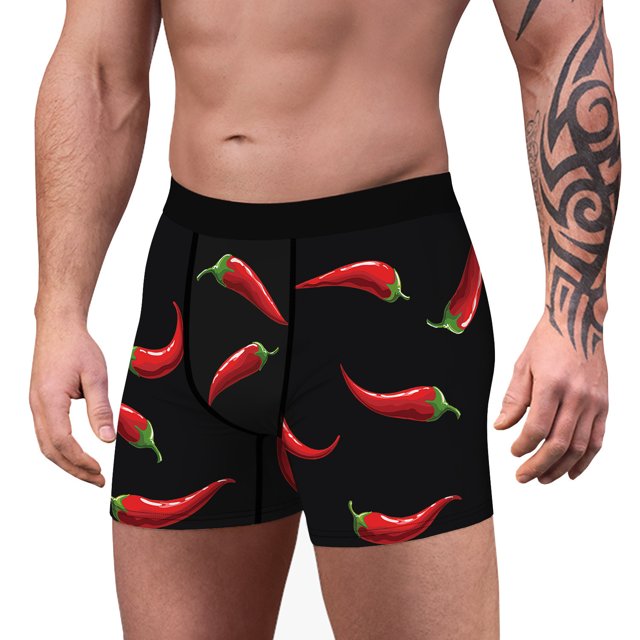 LSLJS Christmas Digital Printing Breathable Close Fitting Men's Underpants Comfortable Boxers, Boxers for Men