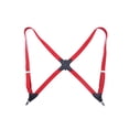 thumbnail image 1 of fastboy Polyester Men Women Brace Fashionable Replacement Portable Stylish Adjustable Elastic Back Braces with 2 Clips Red, 1 of 6