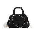 thumbnail image 1 of jinwen Pickleball Bag Badminton Bag with Zipper Lightweight Multipurpose Racket Bag Black, 1 of 9
