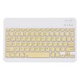 thumbnail image 1 of Clavier BT Sans Fil de 10 Pouces Universel à Trois Systèmes Coloré Rechargeable Clavier BT pour Téléphone Mobile Tablette Clavier Universel Jaune, 1 of 6
