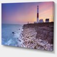 thumbnail image 1 of Designart - Portland Bill Lighthouse in Dorset - Modern Seashore Canvas Wall Art, 1 of 3