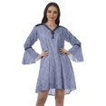 thumbnail image 1 of Moomaya Robes de Plage Imprimées Femmes Robe Aguichant Robes Mini Brodées pour Femmes, 1 of 4