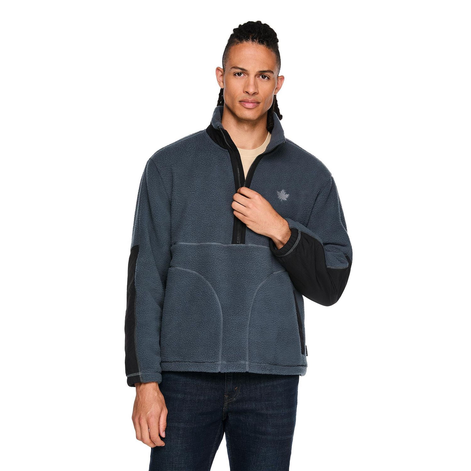 Chandail demi-zip Canadiana x SGRC pour hommes