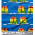 thumbnail image 1 of Soimoi Poly Georgette Fabric Branch & Colorful Parrot Bird Fabric Prints by Yard 52 Inch Wide, 1 of 3
