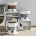 thumbnail image 4 of Foldable Washing Machine, Mini Compact Washer Portable Washing Machine with Dryer Deep Cleaning Electric Small Washer Machine for Underwear, Socks, Apartment, Dorm, RV Traveler, 4 of 7