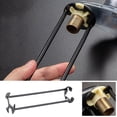 thumbnail image 1 of 5-in-1 Sink Wrench, Usavan Upgraded Multi-Function Faucet Basin Wrench Tool, 360-Degree Rotation Alloy Steel Plumbing Wrench for Tight Spaces Pipe Disassembly, 1 of 7