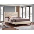 thumbnail image 1 of Creme Velvet Luxe Platform Bed - King, 1 of 1