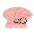 thumbnail image 2 of Coral Fleece Shower Hat, Convenient Head Wrap Hat, Soft Solid Color Bathroom Hats with Strong Water Absorption Quick Drying for Shower, 2 of 8