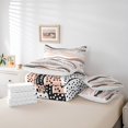 thumbnail image 4 of YST Geometric Wave Comforter Set, 7-Piece, Black White Pink Abstract, Twin, 4 of 4