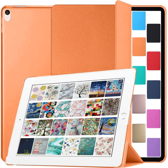 iPad Pro 12.9 2 Gen Transparent Back Case A1670 MQDC2LL/A MQDD2LL/A MQDA2LL/A A1671 MP6H2LL/A MP6J2LL/A MP6G2LL/A MPL02LL/A MPL12LL/A MPKY2LL/A A1821 MQEF2LL/A MQED2LL/A MQEE2LL/A - Orange