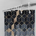 thumbnail image 2 of PANDACO Crescent Fabric Shower Curtain (72" x 72"), 2 of 4