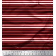 thumbnail image 1 of Soimoi Viscose Chiffon Fabric Horizontal Stripe Decor Fabric Printed Yard 42 Inch Wide, 1 of 5
