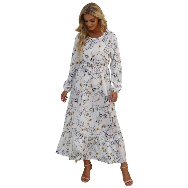 Ketyyh-chn99 Robes Midi pour Femmes Robe Mini Robe de Fête Robe de Plage Robe d'Automne Décontractée Ample Robe Mini Blanc,TG
