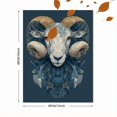 thumbnail image 3 of Qisvanset Blue Ram Canvas Print 12x16 Inch Zodiac Home Decor, 3 of 8