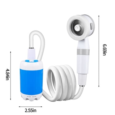 Liquidation! Rewenti Appareil de Douche Extérieur Pratique Dortoir Fournitures de Camping Douche Sans Fil Bain Portable Pomme de Douche Rechargeable