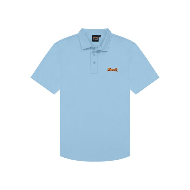 Classic Cotton Polo Shirt for Men by Le Tigre - Sky Blue - Size X-Large (XL)