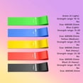 thumbnail image 3 of 5PCS Resistance Bands for Working Out, 2025 New Elastic Exercice Loop Bands for Physical Therapy, Yoga Starter Set of Stretch Bands for Booty Legs, Pilates Flexbands, 3 of 6