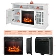 thumbnail image 3 of Gymax 48'' TV Stand Console Cabinet w/ Fireplace Entertainment Center For Living Room White, 3 of 10