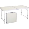 thumbnail image 1 of MPM Table Pliante 4 Pieds Hauteur Réglable Portable Légère en Aluminium Table de Camping, Petite Table Pliante avec Transport H, 1 of 2