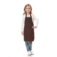 thumbnail image 1 of TOPTIE Kids Aprons with Pocket & Adjustable Strap, Child Chef Bib Apron for Kitchen Cooking Baking Painting-Coffee-XL, 1 of 8