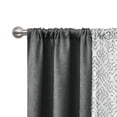 thumbnail image 4 of Mainstays Metallic Blackout Window Curtains Panel Set, Green Sage, 27.5" W x 84" L, 4 of 7