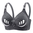 thumbnail image 2 of Kyusrd Full Coverage Bra For Women Adjustable Strap Traceless Without Steel Ring Gathering Push Up Comfortable Nursing Bra Large Size Support Breathable Wireless Comfy Soft Daily Bra, 2 of 9