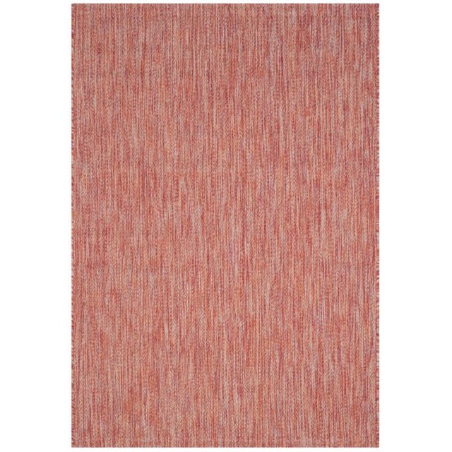 Safavieh Collection Courtyard CY8520-36522 Tapis Carré Rouge Intérieur, Extérieur (6 Pieds7 Pouces Carré)