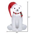 thumbnail image 3 of Christmas Airblown Santa with Bear, 3 of 6