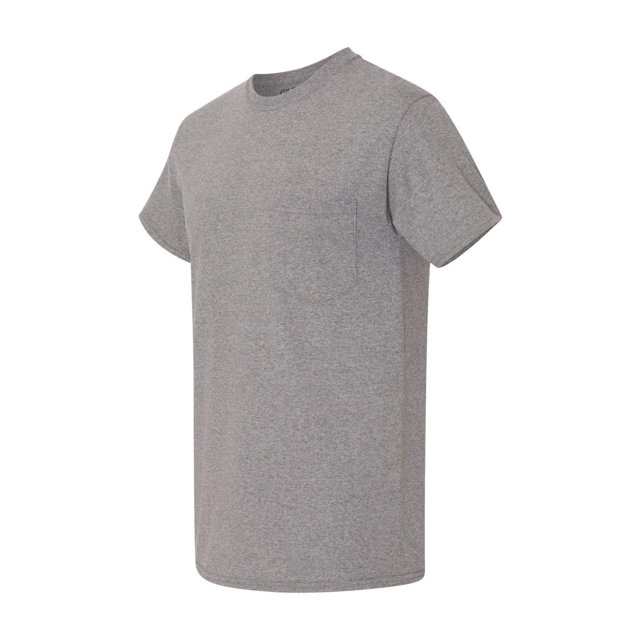 Gildan - Heavy Cotton Pocket T-Shirt - 5300 - Graphite Heather - Size: M