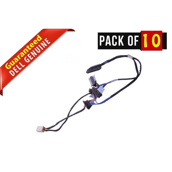 Lot of 10 NEW Genuine Dell PowerEdge T310 SAS Cable Assembly - D385M (Brand New)