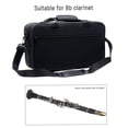thumbnail image 4 of Bb Clarinet Case Gig Bag Backpack Box  Water-resistant 600D Foam Cotton Padding with Adjustable Single Shoulder Strap, 4 of 7