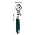 thumbnail image 3 of Oleegame 2PC Kitchen Utensils Set Select Stainless Steel Springable Ice Scoop Fruit Scoop Thickened Durable Ice Scoop Green, 3 of 4