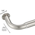 thumbnail image 4 of Room Darkening Curtain Rod Wrap Around Design Extra-Thick 1-Inch Diameter Single Drapery Rod Extendable Metal Rod Set For The Blackout Curtains And Sheer (Satin Nickel 84-120""), 4 of 4