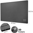 thumbnail image 4 of Large Bulletin Board Large Cork Board Alternative for Wall x es Felt Board Foldable Notice Board Pin Board Vision Board, 4 of 8