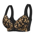 thumbnail image 1 of Plus Size Bra No Underwire Vest Style Lace Front Button Bra Women Bras plus Size Pack Sports Bras Underwire Strong Support Sports Bras for Women Staples Bra Bra's for Women, 1 of 9